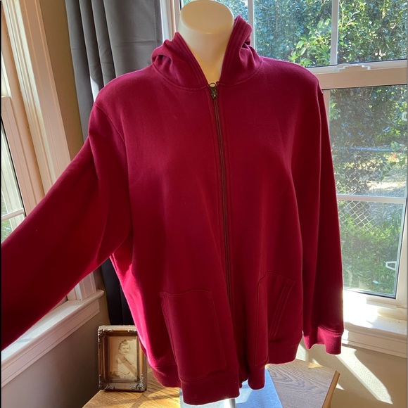 Just My Size Tops - Just My Size XXL hooded front zip sweatshirt